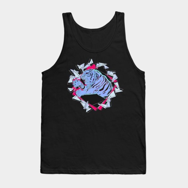 White Tiger | Colorful Tank Top by ImaginativeWild